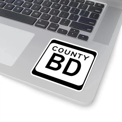 WIS County BD (Wisconsin) (Road Sign) STICKER Vinyl Kiss-Cut Decal - The Sticker Space