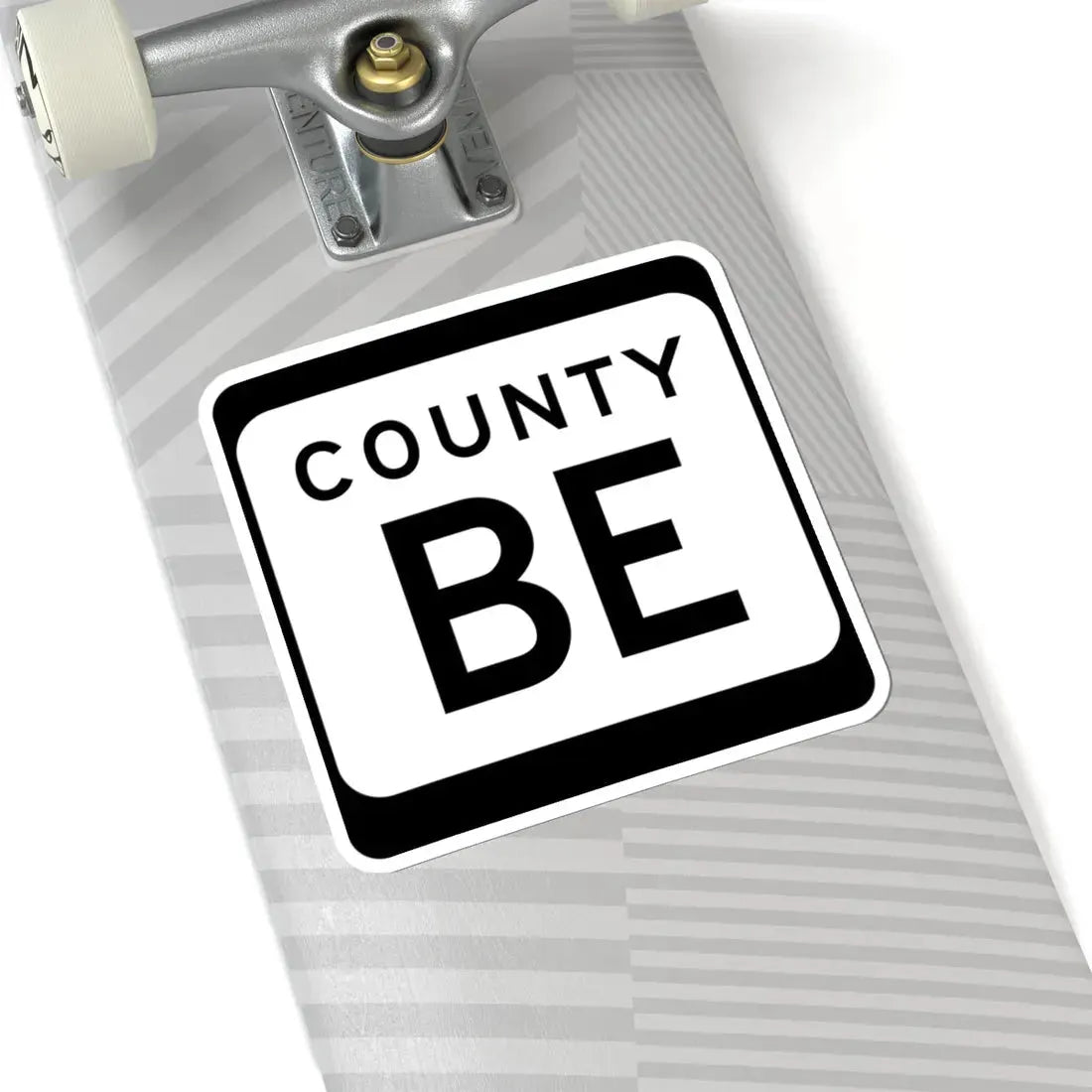 WIS County BE (Wisconsin) (Road Sign) STICKER Vinyl Kiss-Cut Decal - The Sticker Space