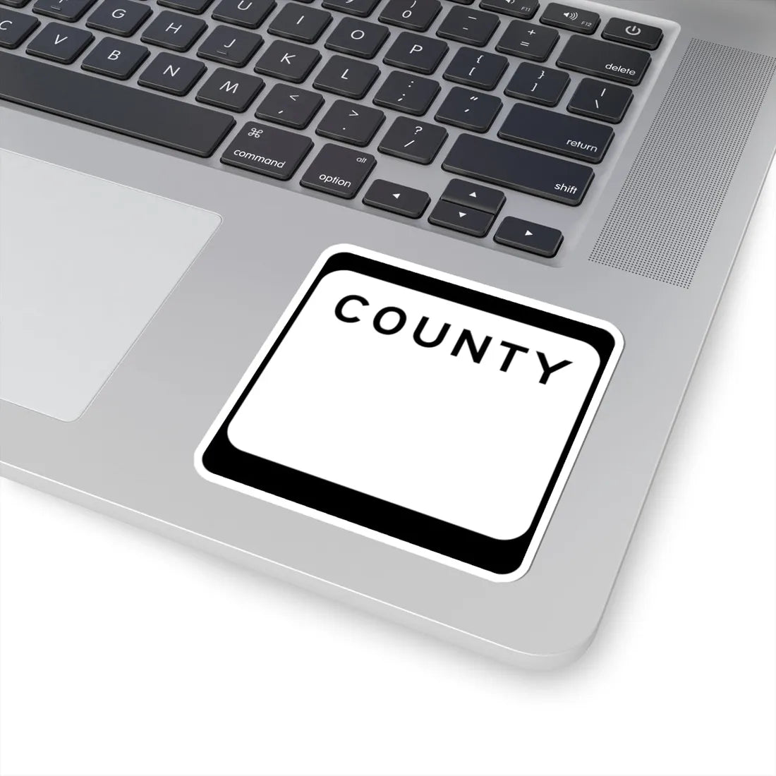 WIS County blank (Wisconsin) (Road Sign) STICKER Vinyl Kiss-Cut Decal - The Sticker Space