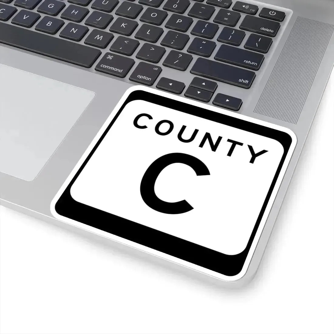WIS County C (Wisconsin) (Road Sign) STICKER Vinyl Kiss-Cut Decal - The Sticker Space