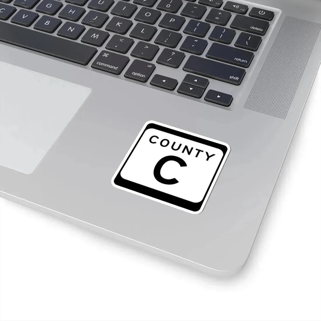 WIS County C (Wisconsin) (Road Sign) STICKER Vinyl Kiss-Cut Decal - The Sticker Space