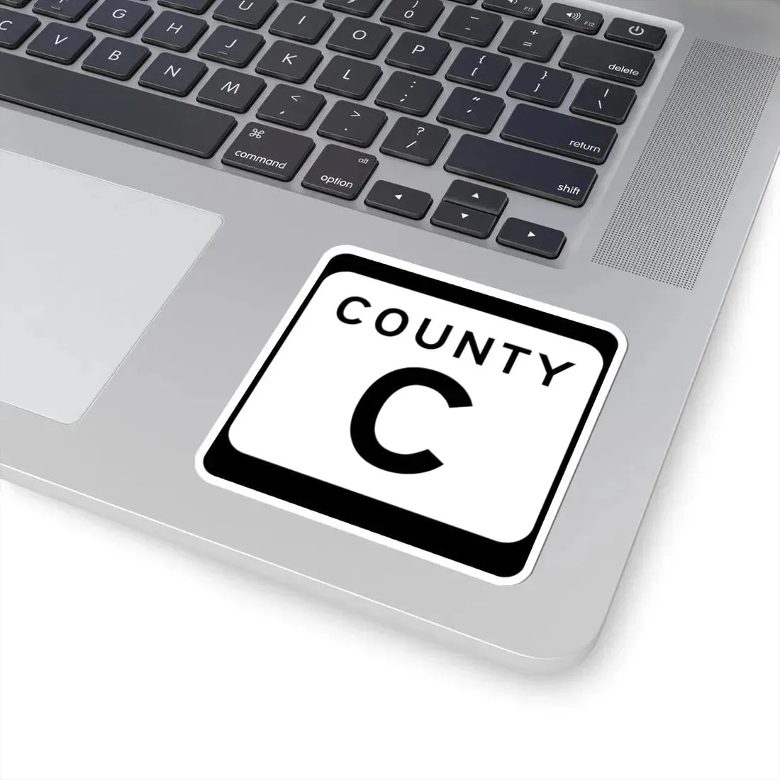WIS County C (Wisconsin) (Road Sign) STICKER Vinyl Kiss-Cut Decal - The Sticker Space