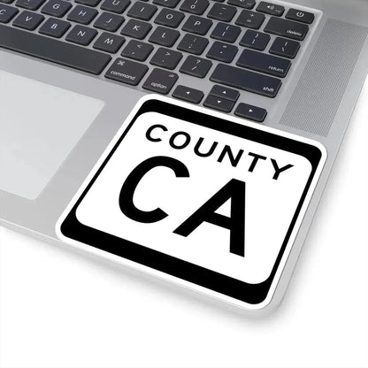 WIS County CA (Wisconsin) (Road Sign) STICKER Vinyl Kiss-Cut Decal - The Sticker Space