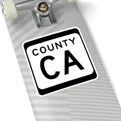 WIS County CA (Wisconsin) (Road Sign) STICKER Vinyl Kiss-Cut Decal - The Sticker Space