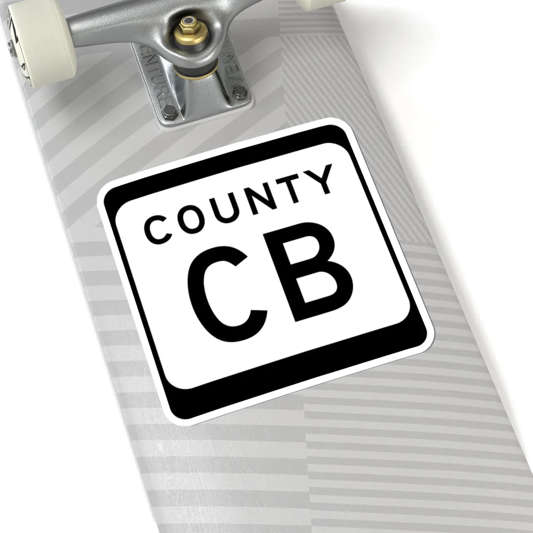 WIS County CB (Wisconsin) (Road Sign) STICKER Vinyl Kiss-Cut Decal - The Sticker Space