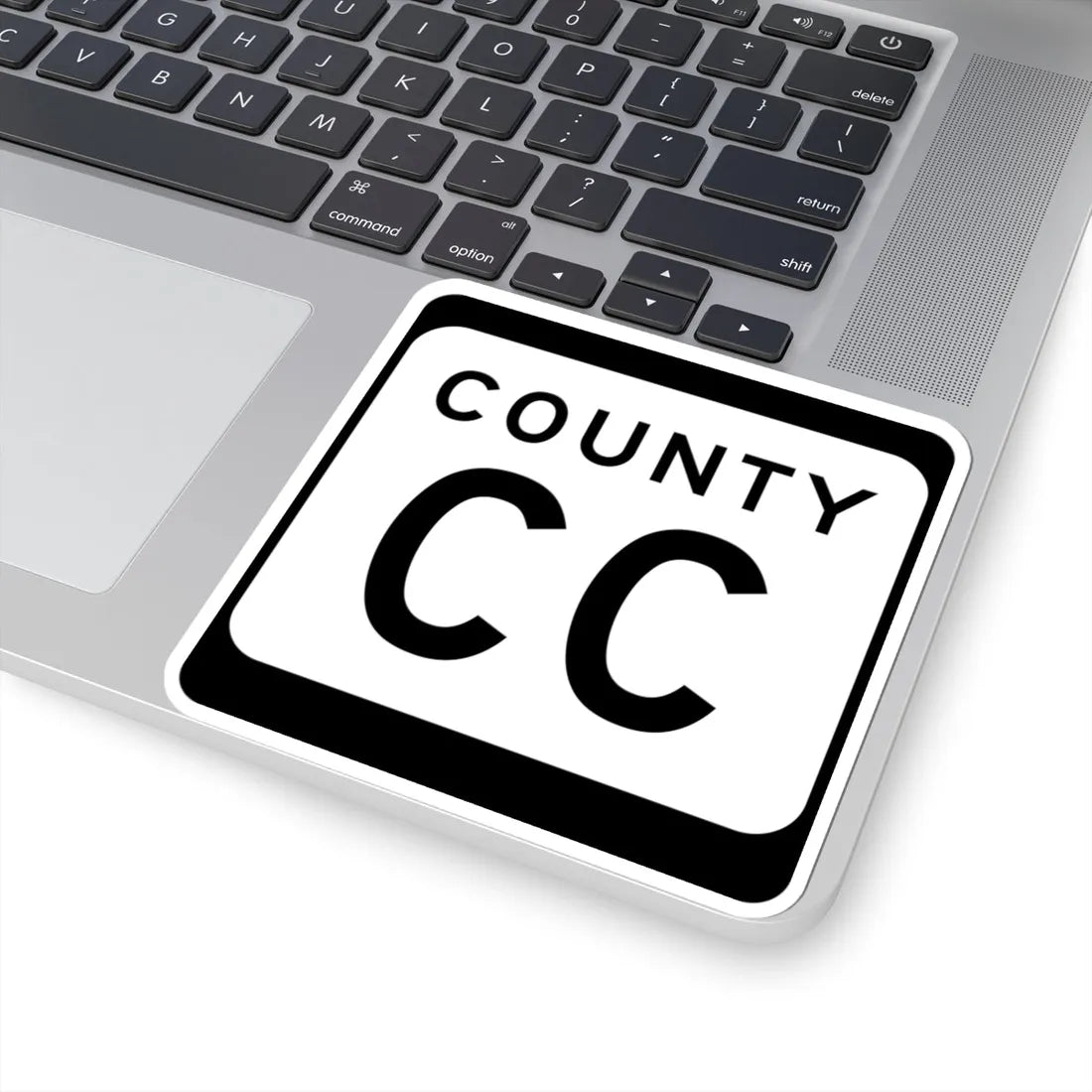 WIS County CC (Wisconsin) (Road Sign) STICKER Vinyl Kiss-Cut Decal - The Sticker Space