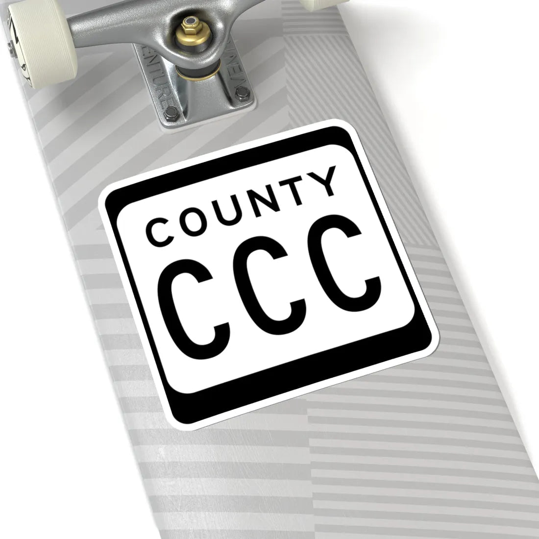 WIS County CCC (Wisconsin) (Road Sign) STICKER Vinyl Kiss-Cut Decal - The Sticker Space