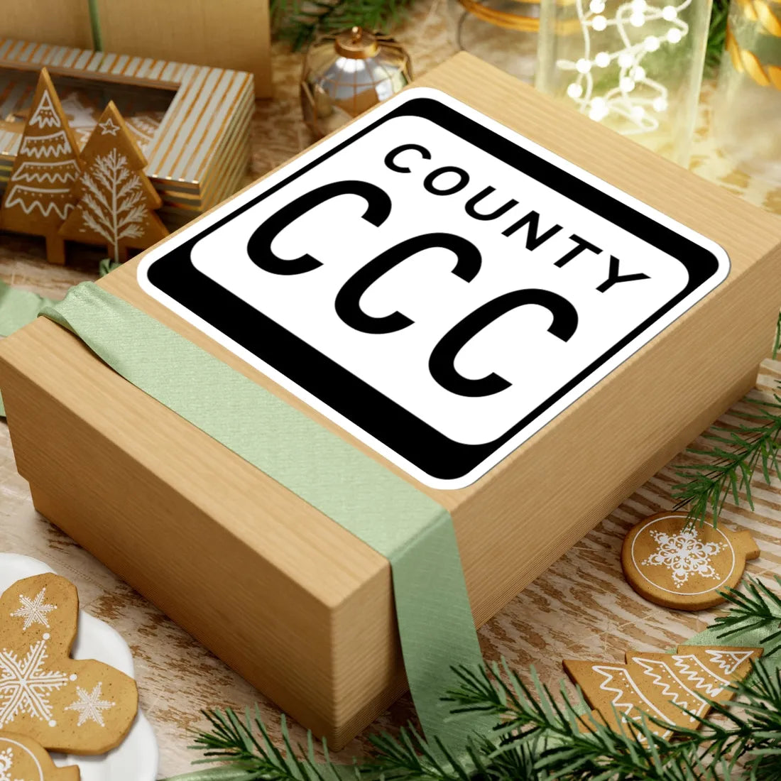 WIS County CCC (Wisconsin) (Road Sign) STICKER Vinyl Kiss-Cut Decal - The Sticker Space