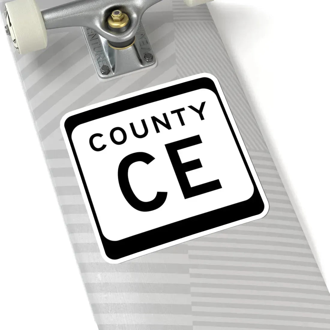 WIS County CE (Wisconsin) (Road Sign) STICKER Vinyl Kiss-Cut Decal - The Sticker Space