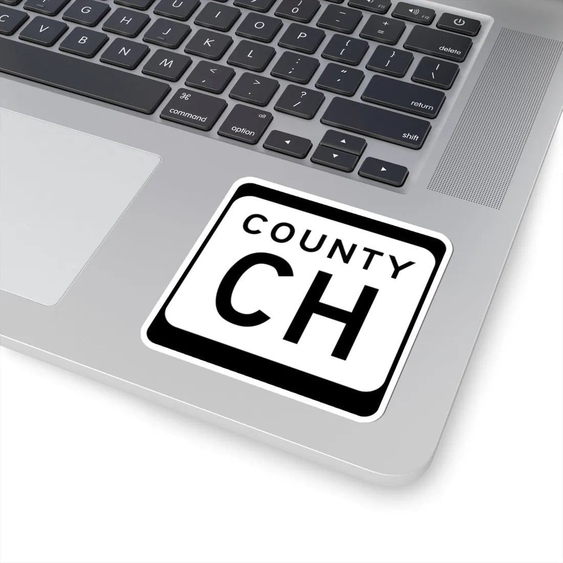 WIS County CH (Wisconsin) (Road Sign) STICKER Vinyl Kiss-Cut Decal - The Sticker Space