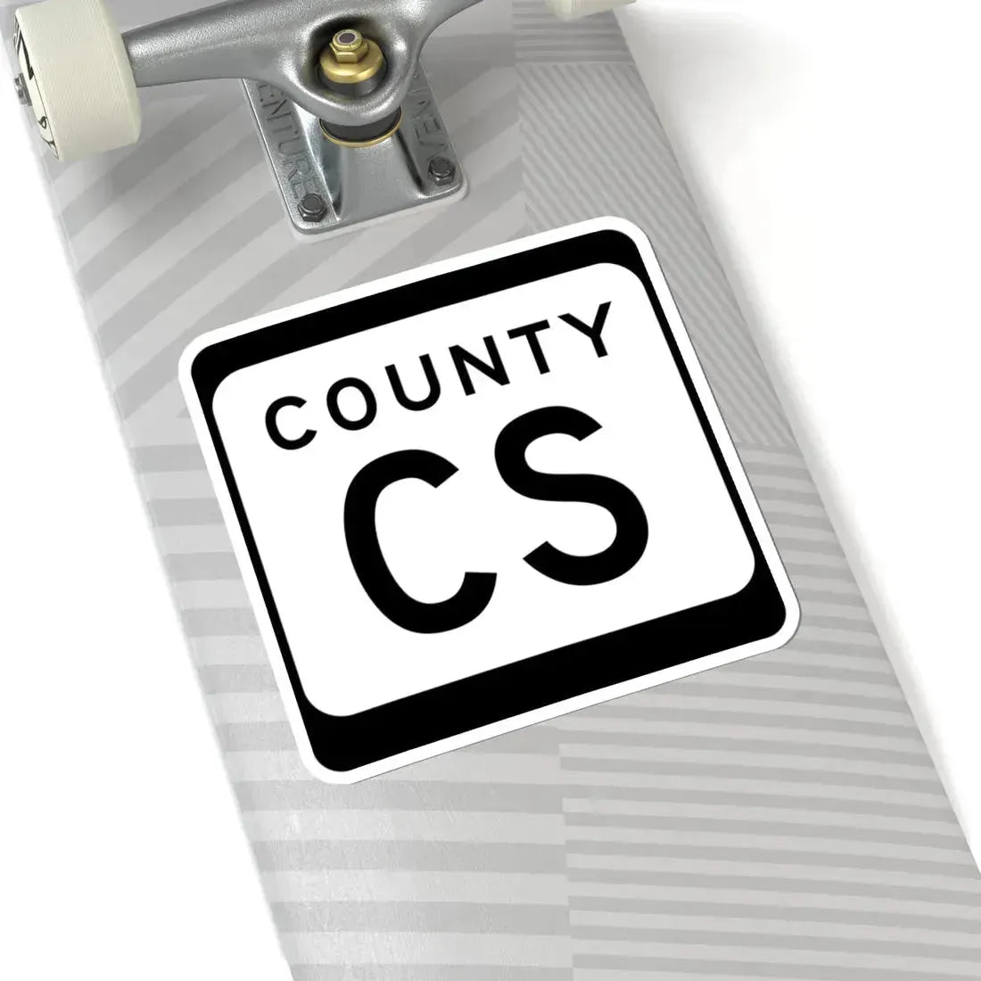 WIS County CS (Wisconsin) (Road Sign) STICKER Vinyl Kiss-Cut Decal - The Sticker Space