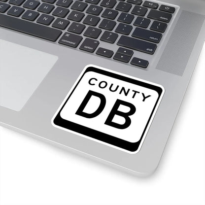 WIS County DB (Wisconsin) (Road Sign) STICKER Vinyl Kiss-Cut Decal - The Sticker Space