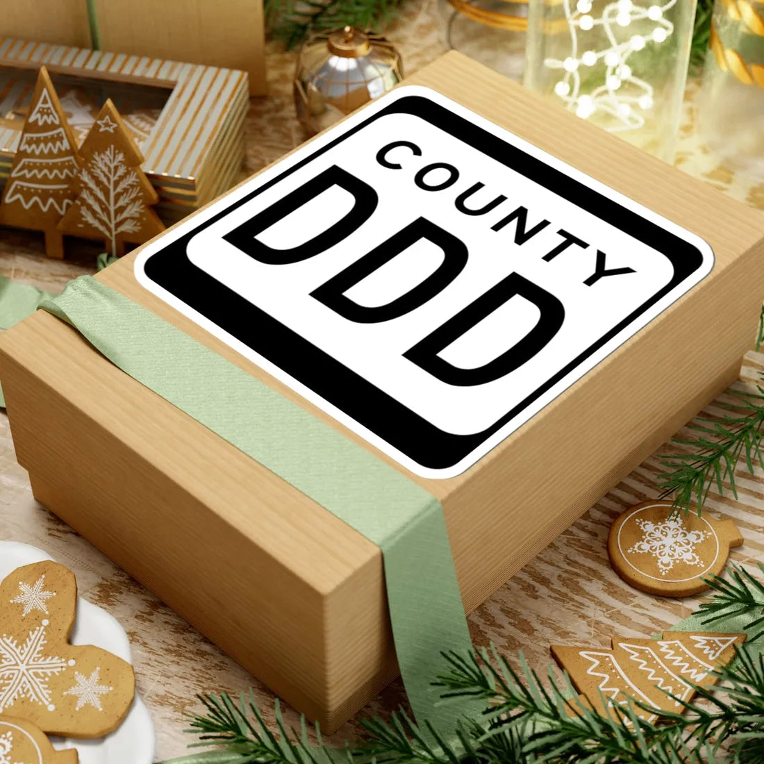 WIS County DDD (Wisconsin) (Road Sign) STICKER Vinyl Kiss-Cut Decal - The Sticker Space