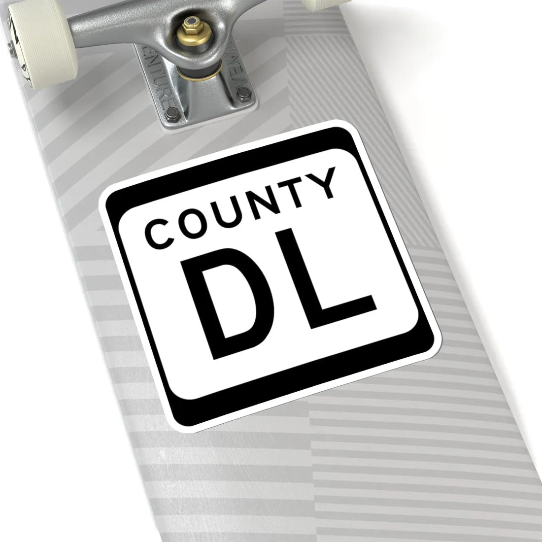 WIS County DL (Wisconsin) (Road Sign) STICKER Vinyl Kiss-Cut Decal - The Sticker Space