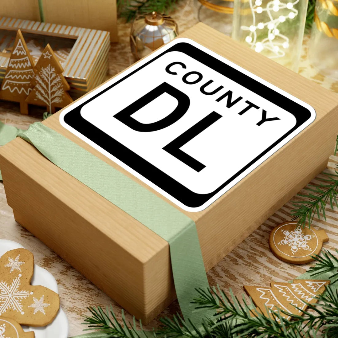 WIS County DL (Wisconsin) (Road Sign) STICKER Vinyl Kiss-Cut Decal - The Sticker Space