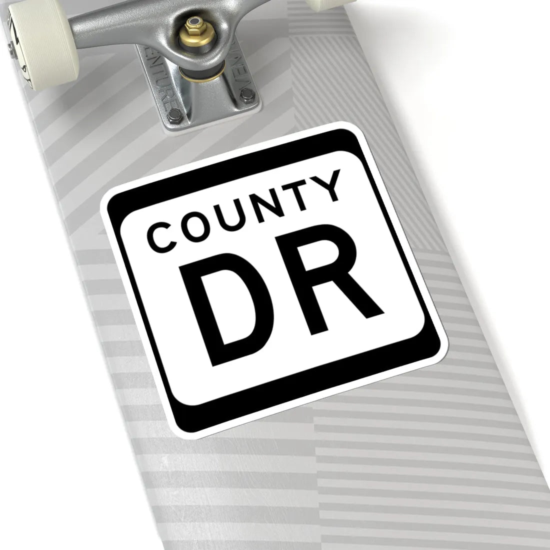WIS County DR (Wisconsin) (Road Sign) STICKER Vinyl Kiss-Cut Decal - The Sticker Space