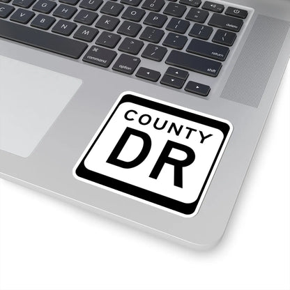 WIS County DR (Wisconsin) (Road Sign) STICKER Vinyl Kiss-Cut Decal - The Sticker Space