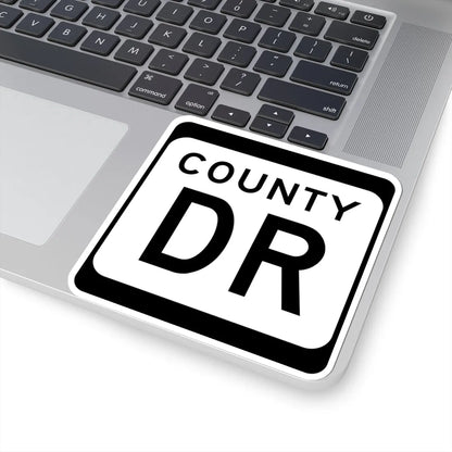 WIS County DR (Wisconsin) (Road Sign) STICKER Vinyl Kiss-Cut Decal - The Sticker Space