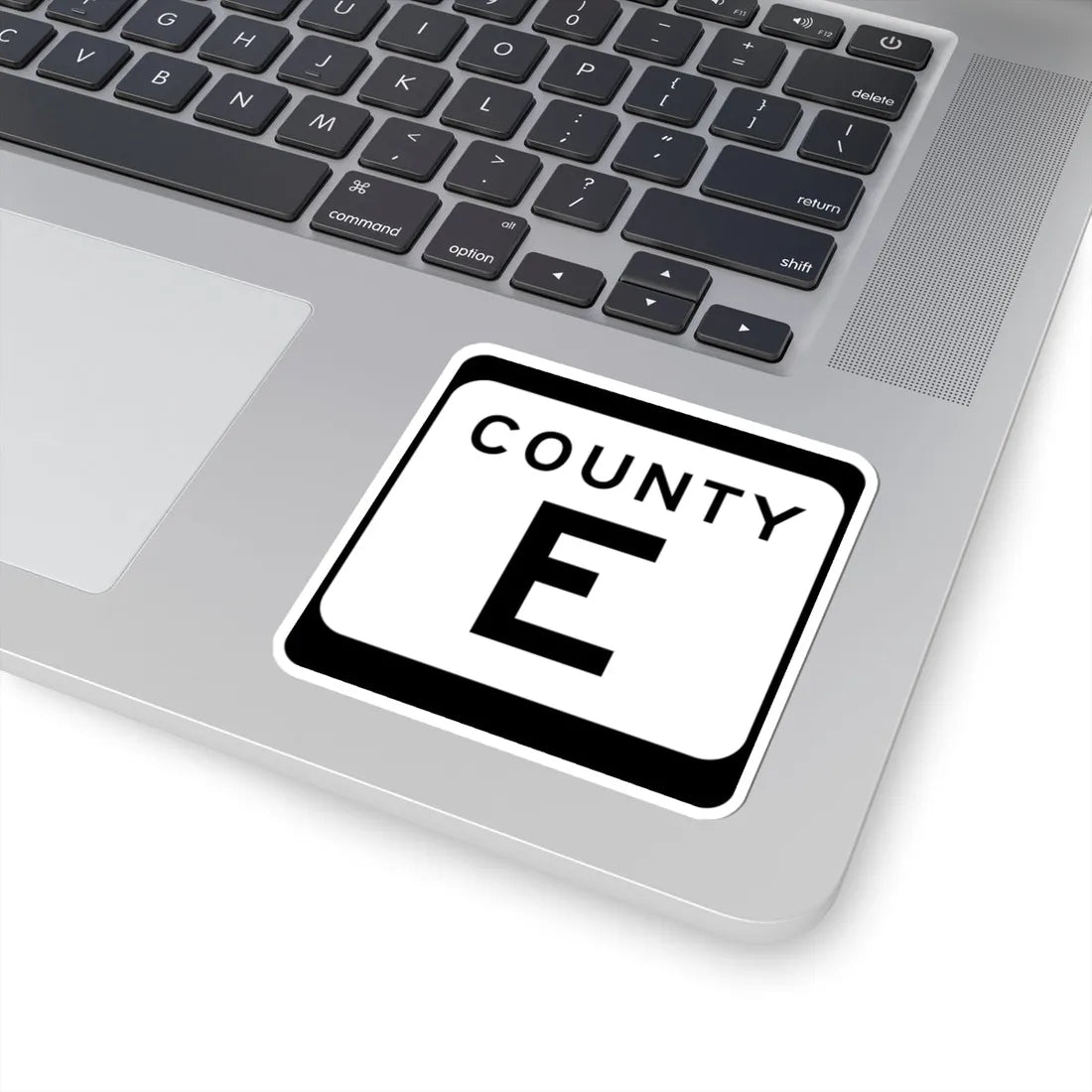 WIS County E (Wisconsin) (Road Sign) STICKER Vinyl Kiss-Cut Decal - The Sticker Space