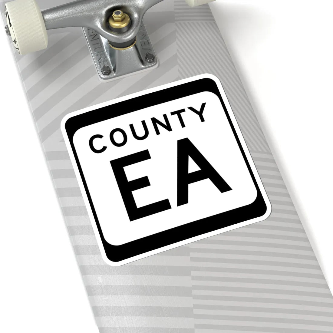 WIS County EA (Wisconsin) (Road Sign) STICKER Vinyl Kiss-Cut Decal - The Sticker Space