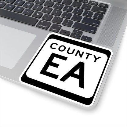 WIS County EA (Wisconsin) (Road Sign) STICKER Vinyl Kiss-Cut Decal - The Sticker Space