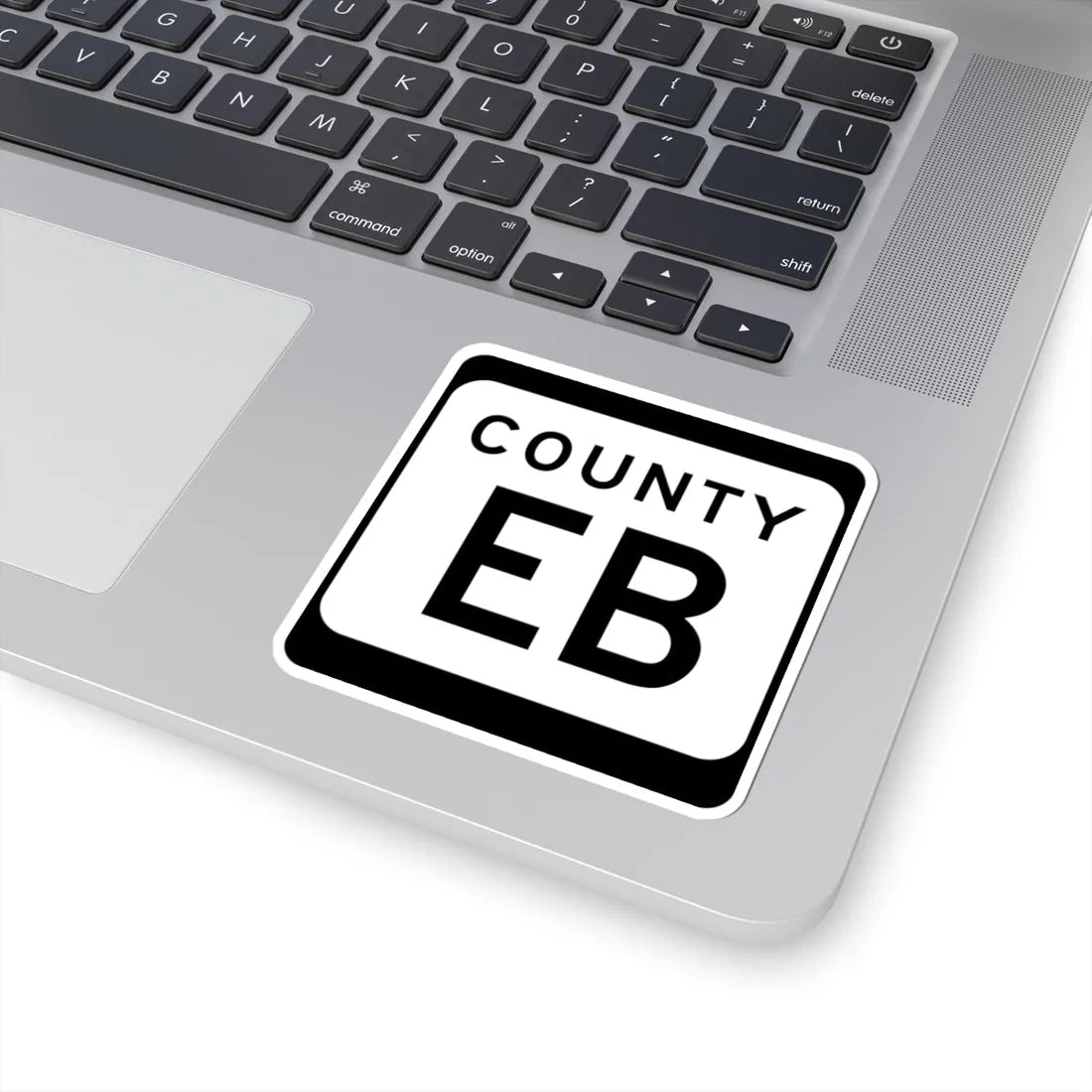 WIS County EB (Wisconsin) (Road Sign) STICKER Vinyl Kiss-Cut Decal - The Sticker Space