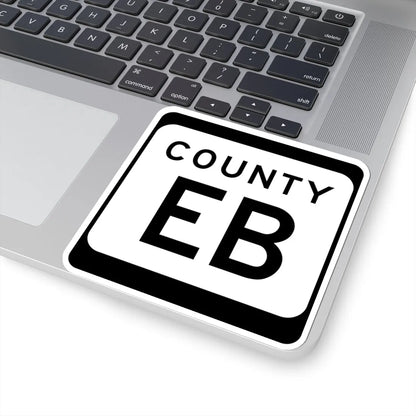 WIS County EB (Wisconsin) (Road Sign) STICKER Vinyl Kiss-Cut Decal - The Sticker Space