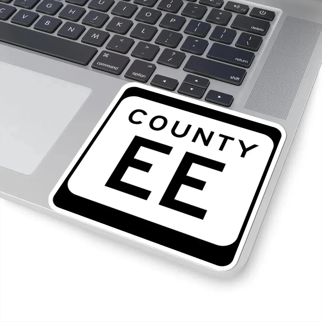 WIS County EE (Wisconsin) (Road Sign) STICKER Vinyl Kiss-Cut Decal - The Sticker Space