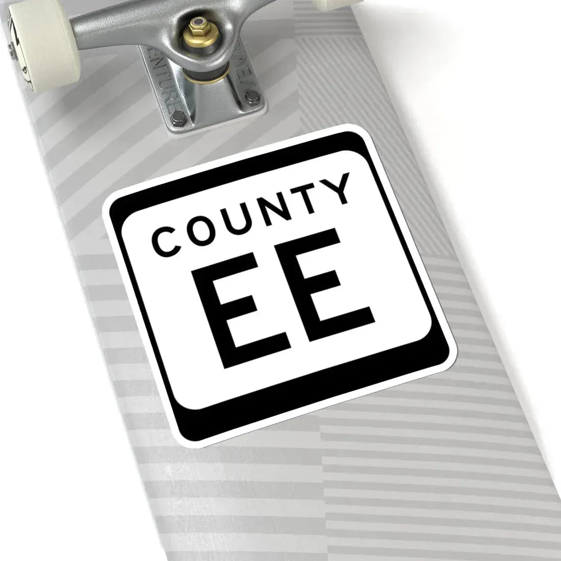 WIS County EE (Wisconsin) (Road Sign) STICKER Vinyl Kiss-Cut Decal - The Sticker Space