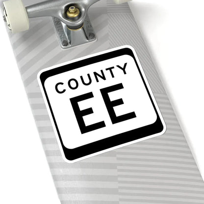 WIS County EE (Wisconsin) (Road Sign) STICKER Vinyl Kiss-Cut Decal - The Sticker Space