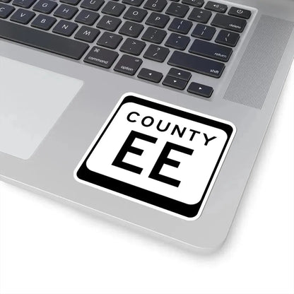 WIS County EE (Wisconsin) (Road Sign) STICKER Vinyl Kiss-Cut Decal - The Sticker Space