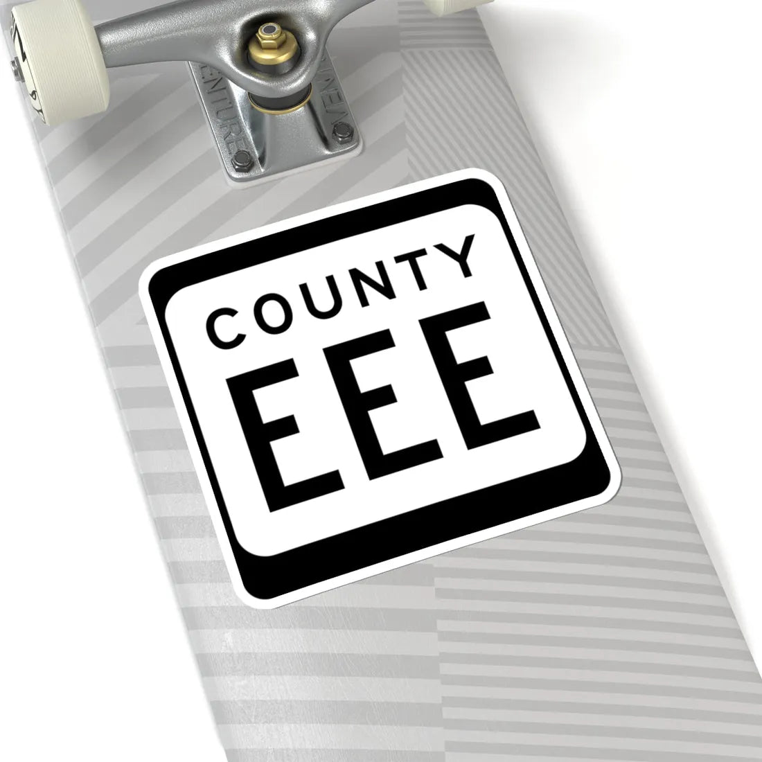 WIS County EEE (Wisconsin) (Road Sign) STICKER Vinyl Kiss-Cut Decal - The Sticker Space