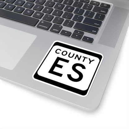 WIS County ES (Wisconsin) (Road Sign) STICKER Vinyl Kiss-Cut Decal - The Sticker Space