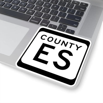WIS County ES (Wisconsin) (Road Sign) STICKER Vinyl Kiss-Cut Decal - The Sticker Space
