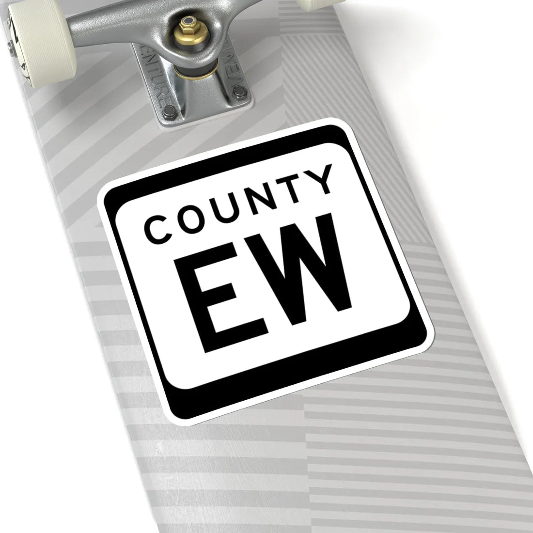 WIS County EW (Wisconsin) (Road Sign) STICKER Vinyl Kiss-Cut Decal - The Sticker Space