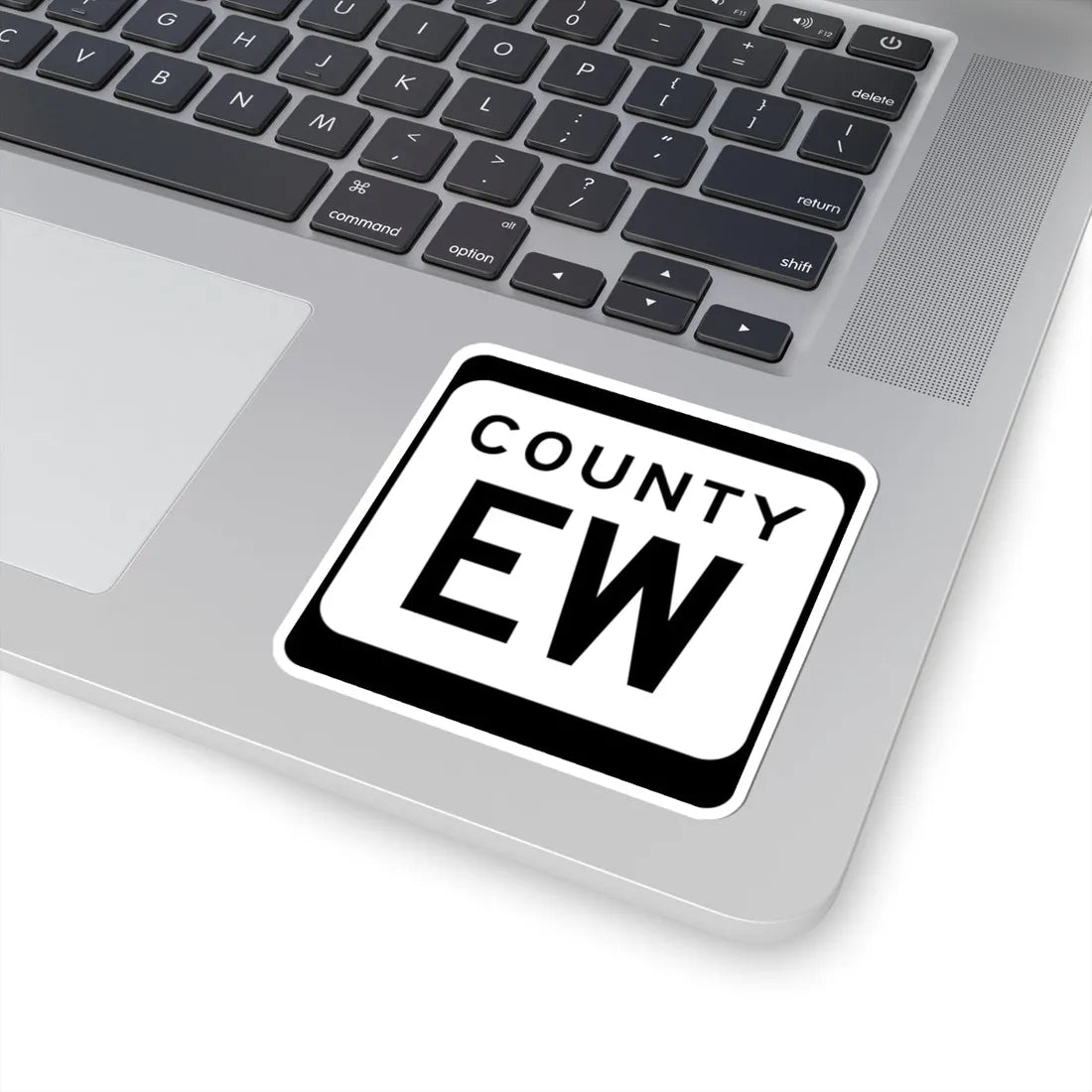 WIS County EW (Wisconsin) (Road Sign) STICKER Vinyl Kiss-Cut Decal - The Sticker Space