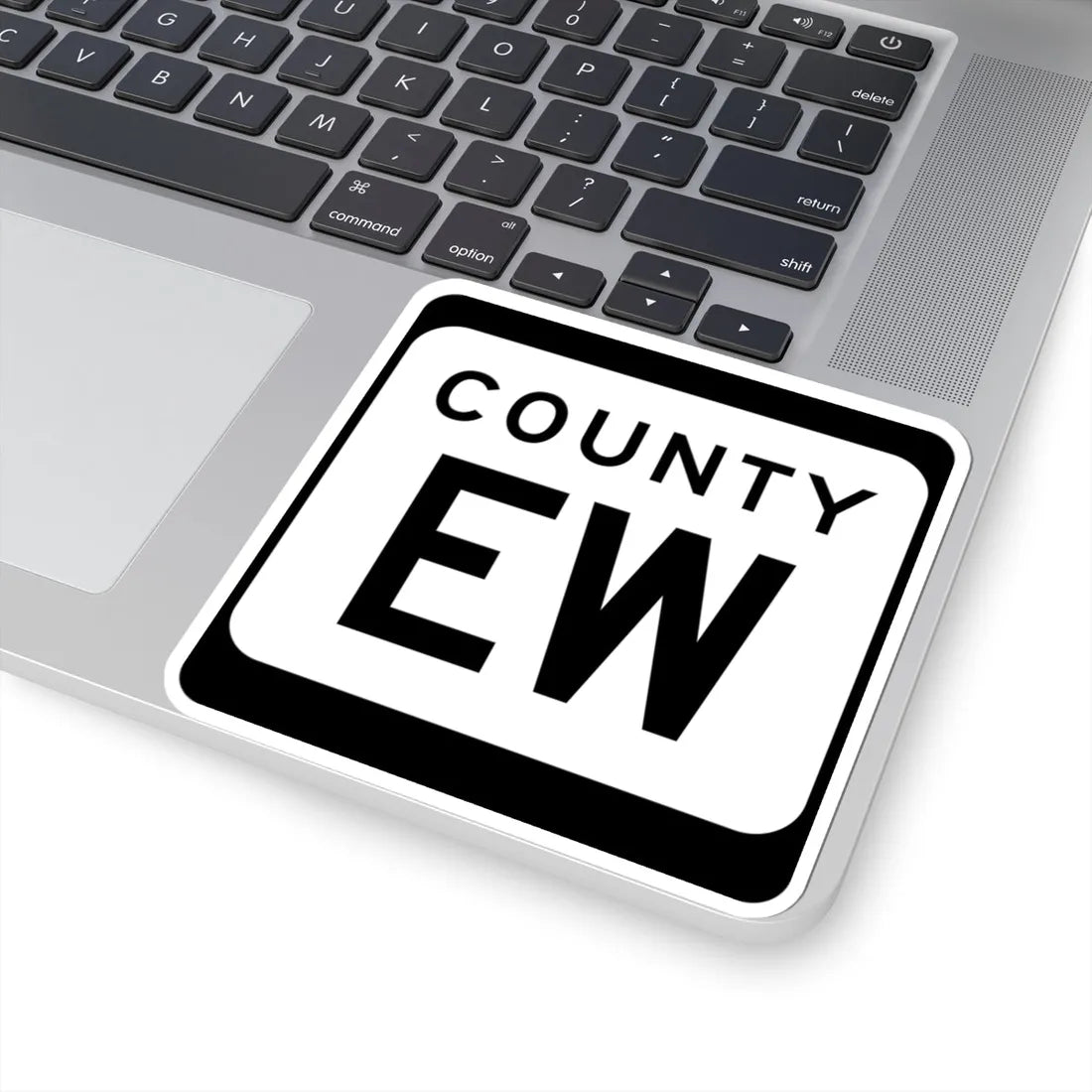 WIS County EW (Wisconsin) (Road Sign) STICKER Vinyl Kiss-Cut Decal - The Sticker Space