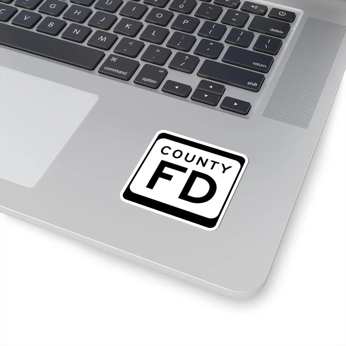 WIS County FD (Wisconsin) (Road Sign) STICKER Vinyl Kiss-Cut Decal - The Sticker Space