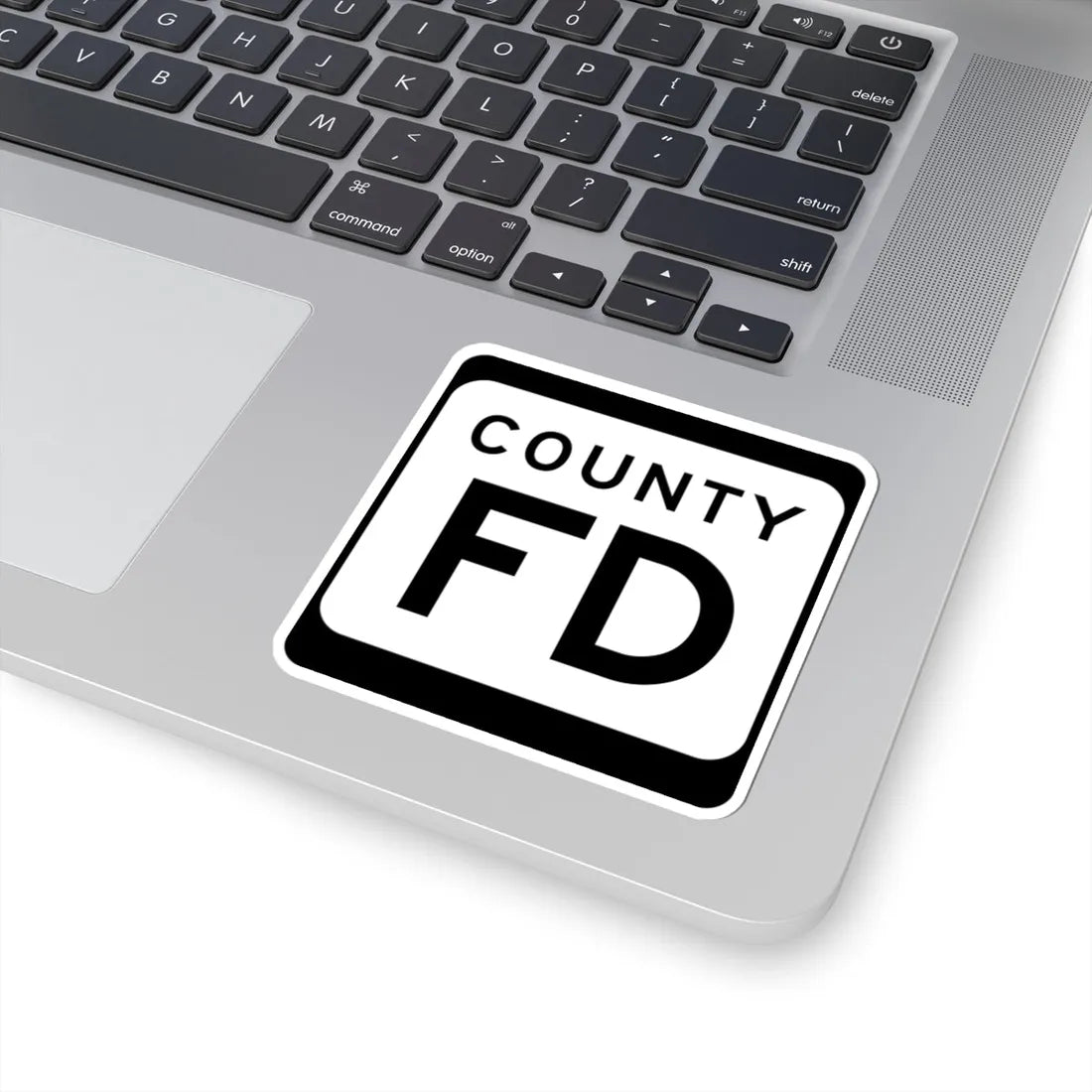 WIS County FD (Wisconsin) (Road Sign) STICKER Vinyl Kiss-Cut Decal - The Sticker Space