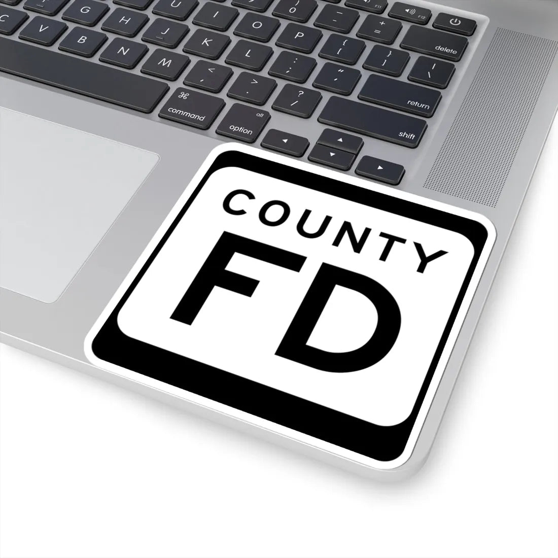WIS County FD (Wisconsin) (Road Sign) STICKER Vinyl Kiss-Cut Decal - The Sticker Space