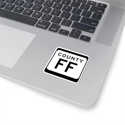 WIS County FF (Wisconsin) (Road Sign) STICKER Vinyl Kiss-Cut Decal - The Sticker Space