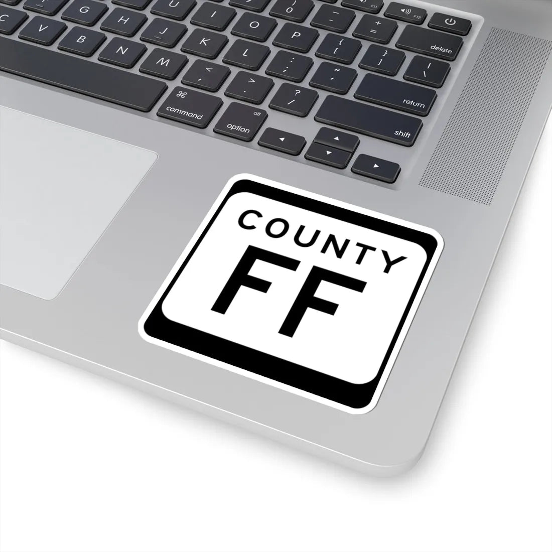 WIS County FF (Wisconsin) (Road Sign) STICKER Vinyl Kiss-Cut Decal - The Sticker Space