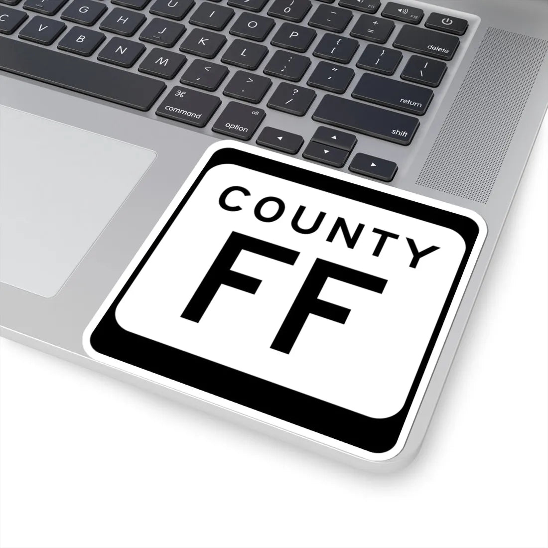 WIS County FF (Wisconsin) (Road Sign) STICKER Vinyl Kiss-Cut Decal - The Sticker Space