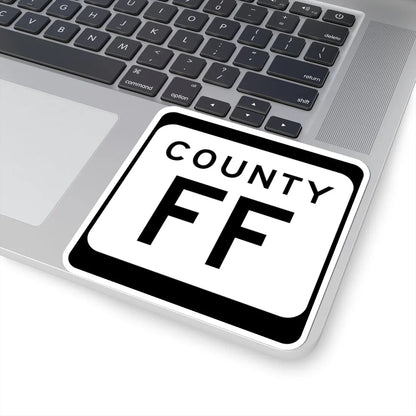 WIS County FF (Wisconsin) (Road Sign) STICKER Vinyl Kiss-Cut Decal - The Sticker Space