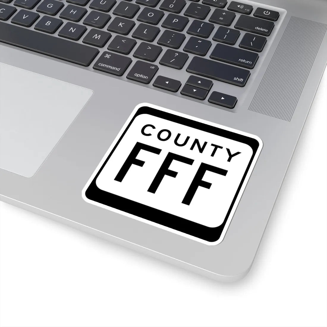WIS County FFF (Wisconsin) (Road Sign) STICKER Vinyl Kiss-Cut Decal - The Sticker Space