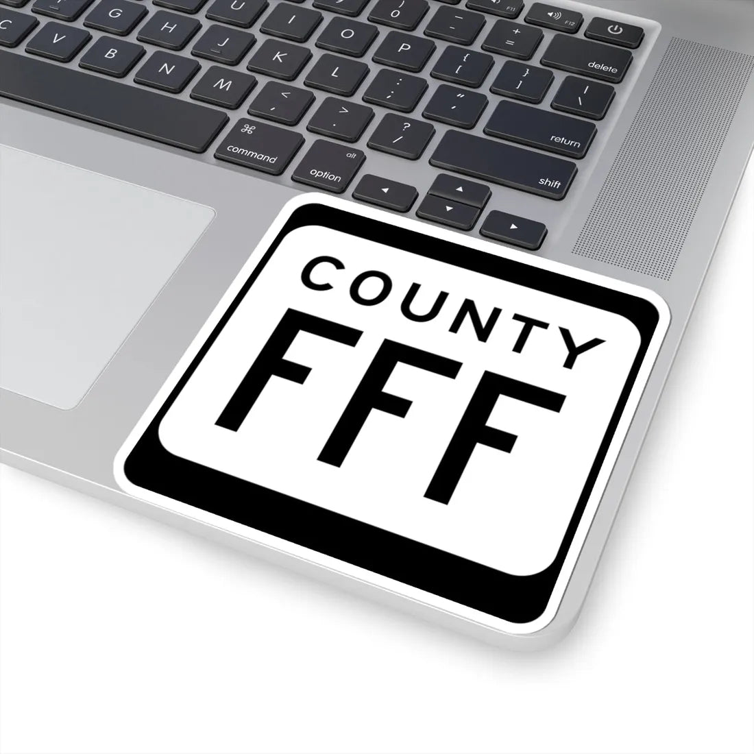 WIS County FFF (Wisconsin) (Road Sign) STICKER Vinyl Kiss-Cut Decal - The Sticker Space