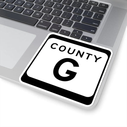 WIS County G (Wisconsin) (Road Sign) STICKER Vinyl Kiss-Cut Decal - The Sticker Space