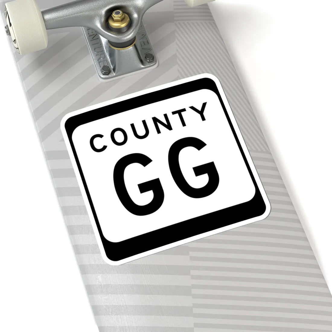 WIS County GG (Wisconsin) (Road Sign) STICKER Vinyl Kiss-Cut Decal - The Sticker Space