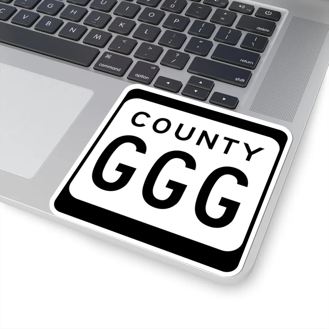 WIS County GGG (Wisconsin) (Road Sign) STICKER Vinyl Kiss-Cut Decal - The Sticker Space