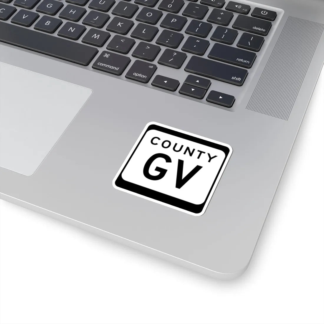 WIS County GV (Wisconsin) (Road Sign) STICKER Vinyl Kiss-Cut Decal - The Sticker Space